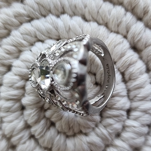 Lia Sophia Women's Ring Size 7 - Sterling Silver with gem stones - Picture 2 of 5